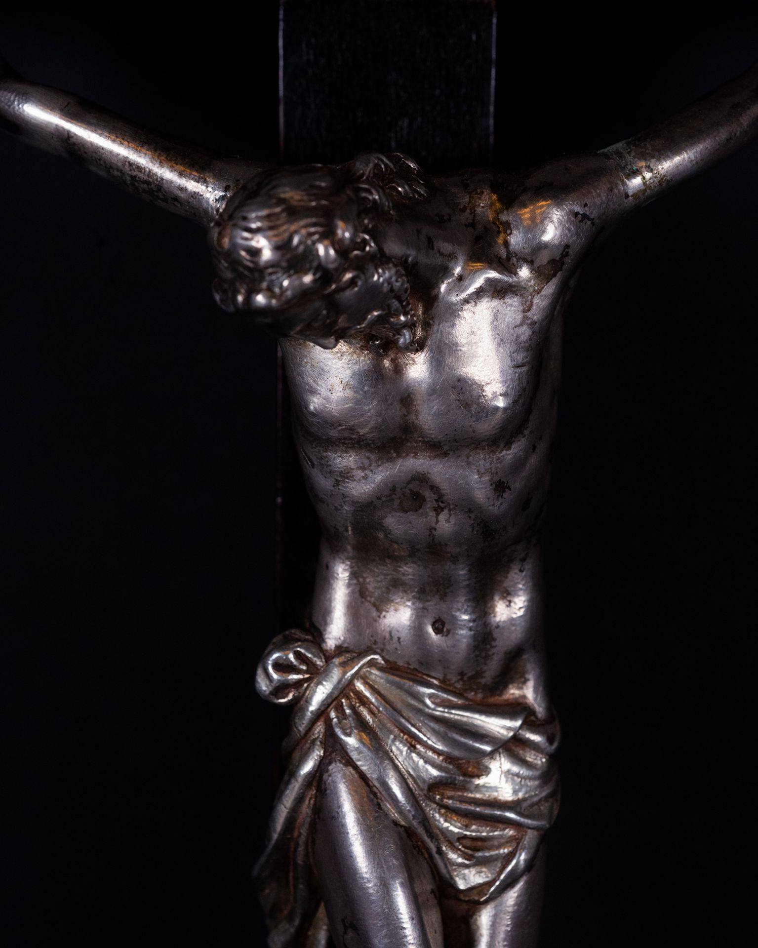 Christ in solid silver, foundry of Guigliermo della Porta, 16th century Italian school - Image 2 of 5