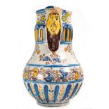 Talavera Wine Jug, 19th century