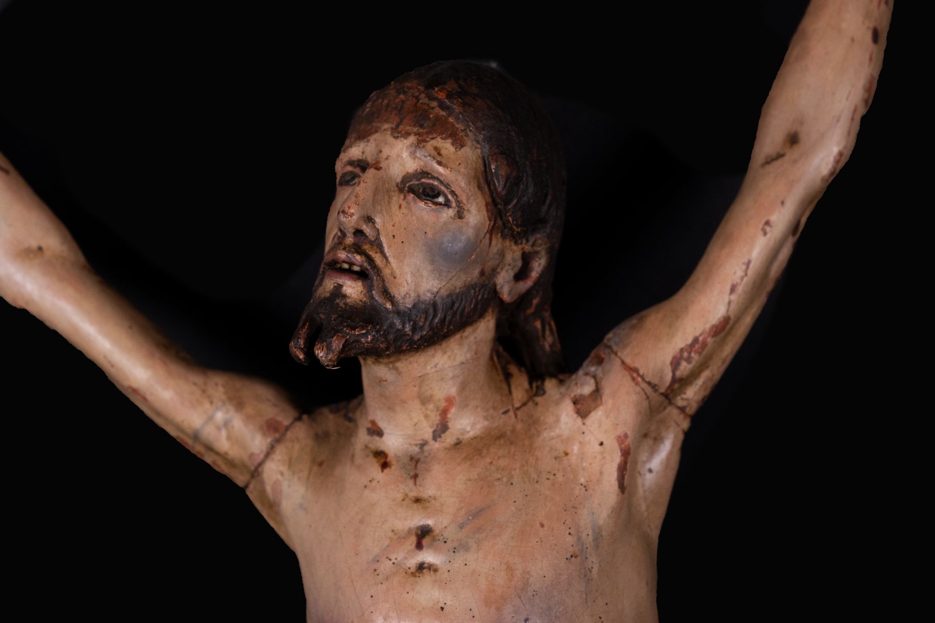 Important New Spanish colonial Christ, 17th century - Image 6 of 8