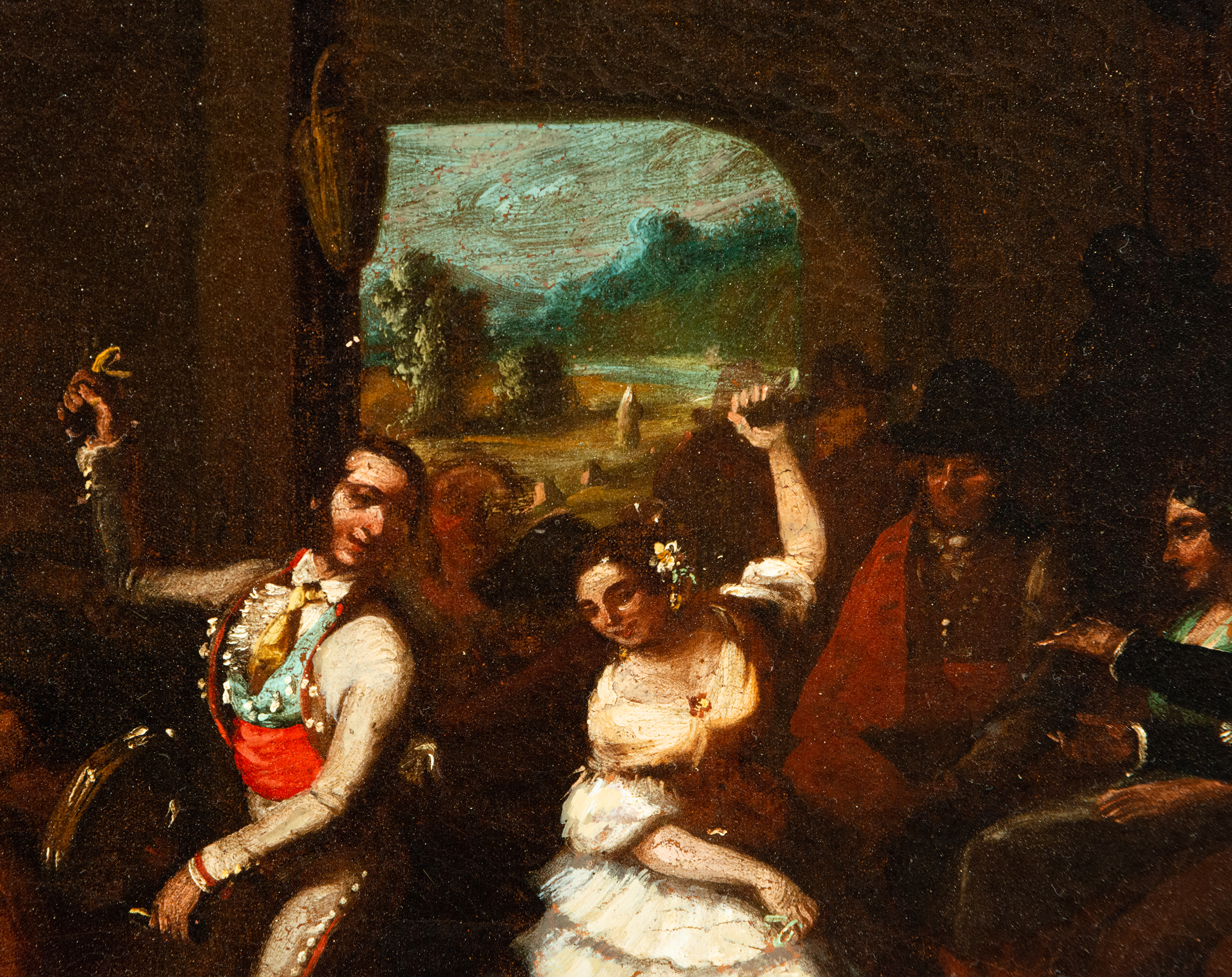 Flamenco party, Spanish manners school from the end of the 18th century - Image 3 of 4