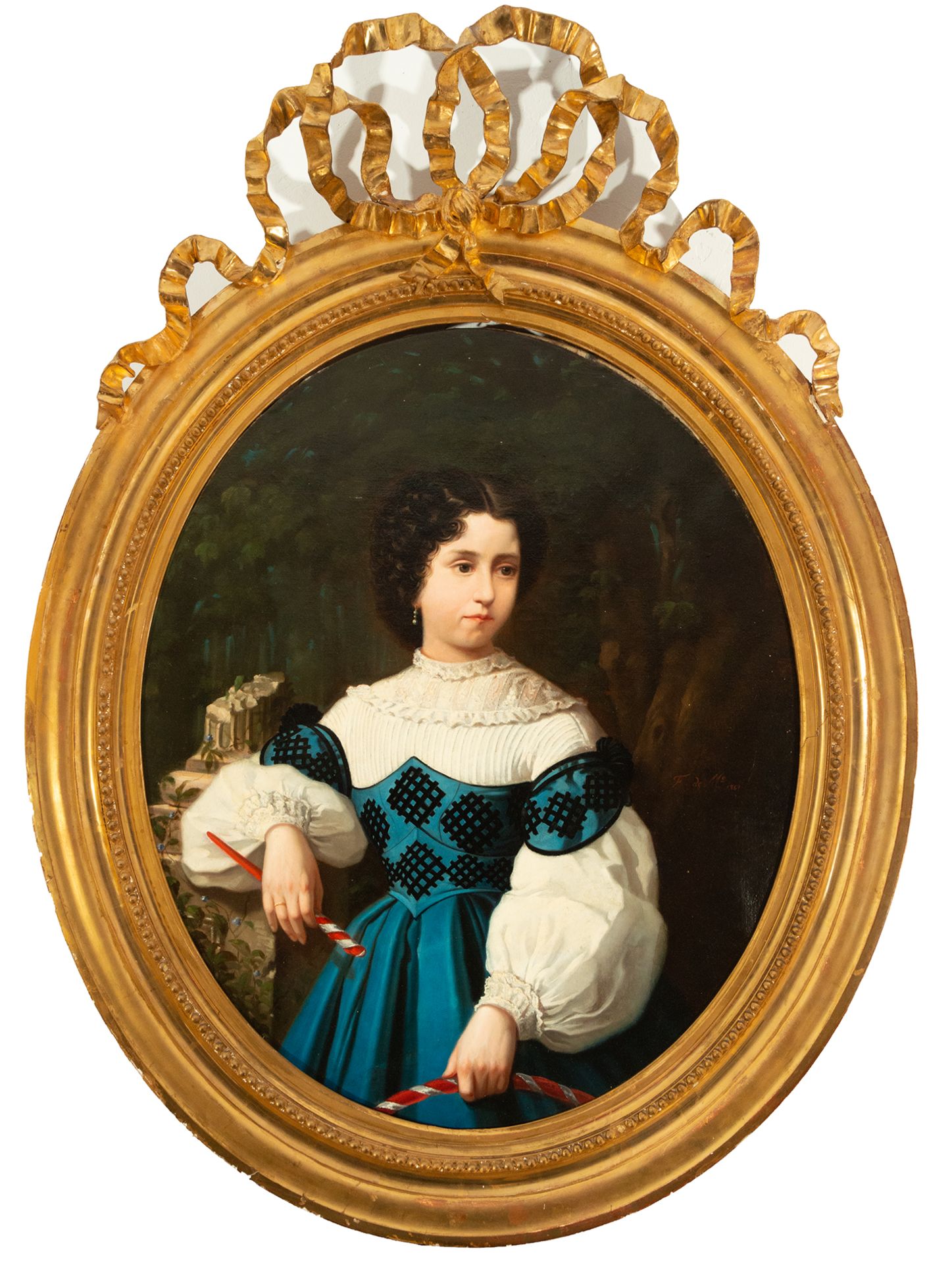 Portrait of a Girl, Federico de Madrazo 1861 (Rome, 1815 - Madrid, 1894)