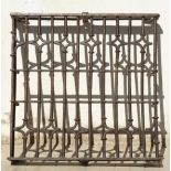 Wrought iron grill for window, 18th century