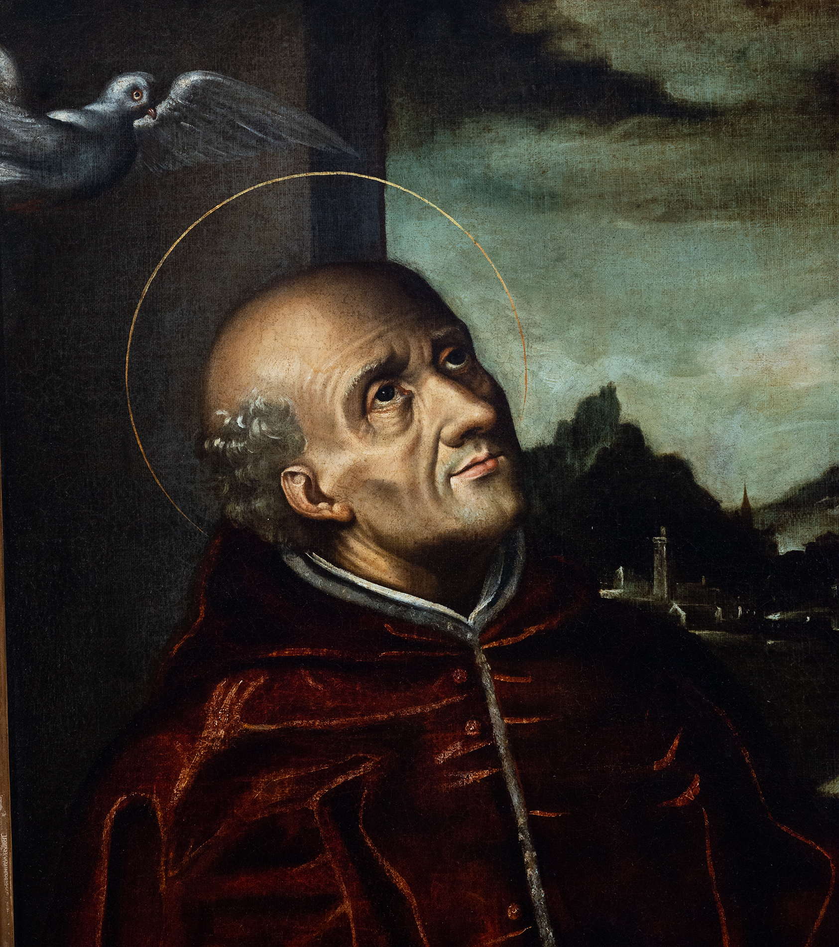 Portrait of Saint Thomas Aquinas, Italian school of the 17th century - Image 2 of 6