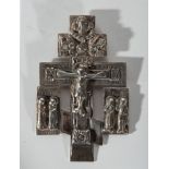 Orthodox Cross in Silver, with seals, 19th century