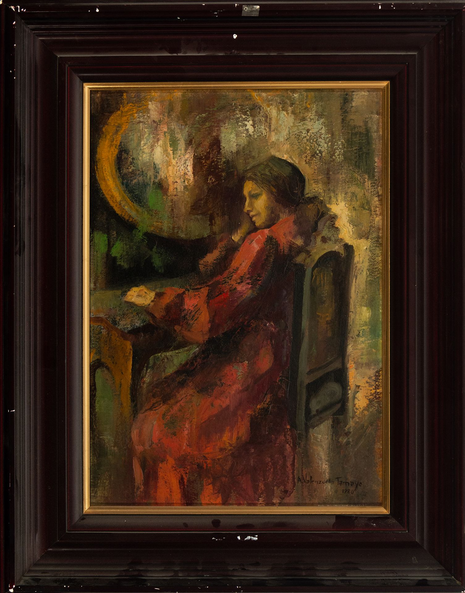 Pensive girl, Adelina Valenzuela (1945)