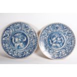 Pair of Plates in Majolica from Italy, 19th century