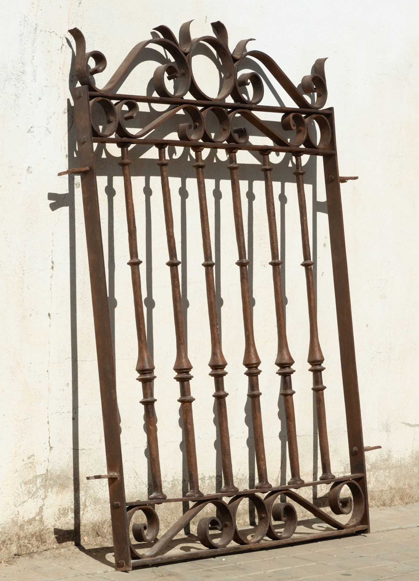 Wrought iron grill for window, 19th century - Image 3 of 4