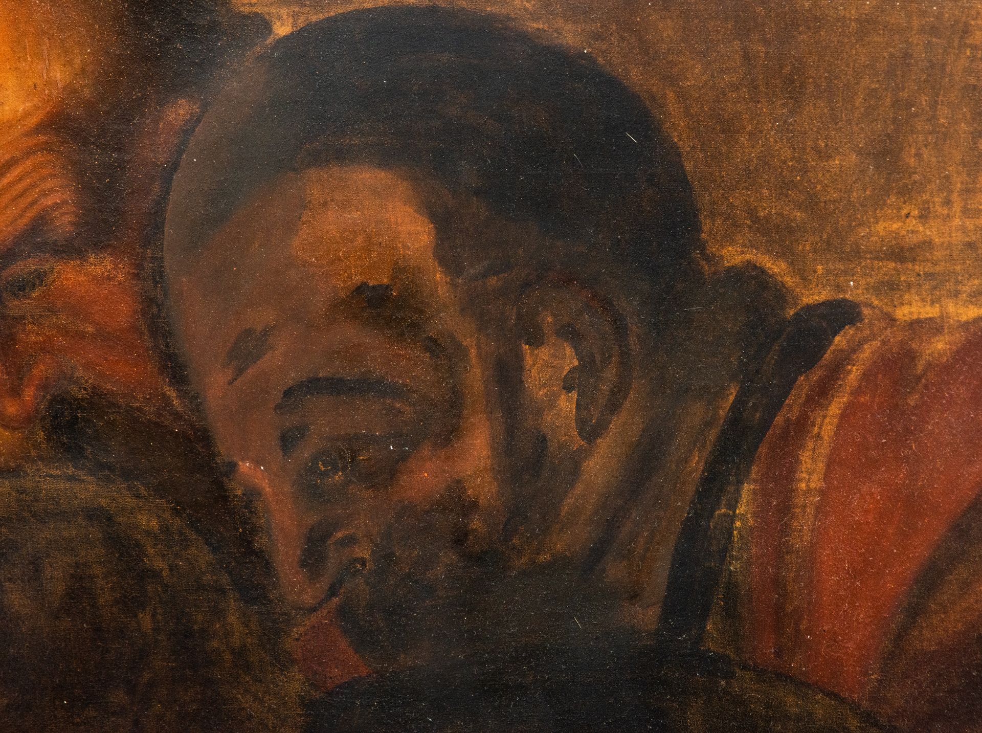 The incredulity of Saint Thomas, after Caravaggio, 19th century Spanish school - Bild 4 aus 6