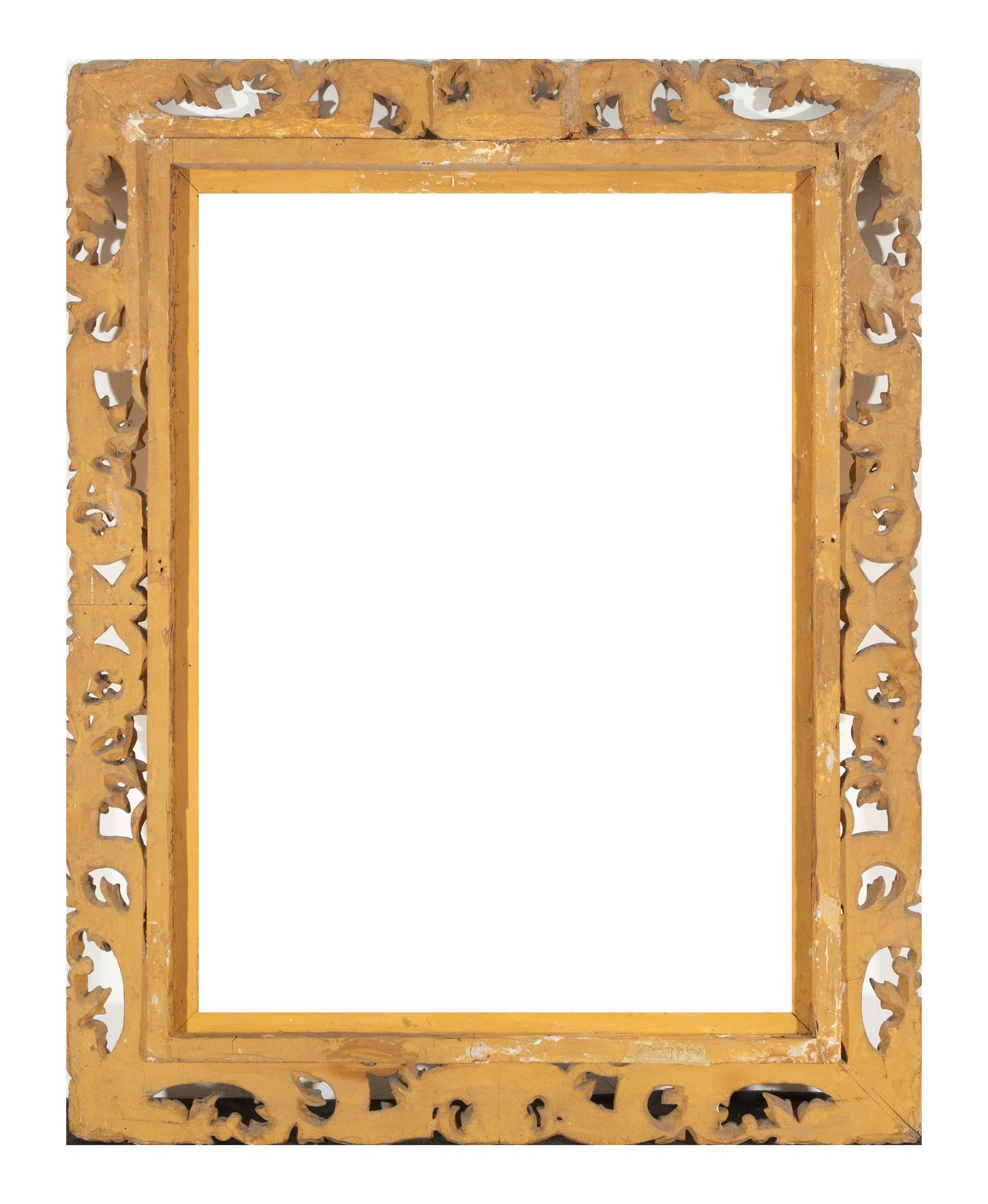 Elizabethan frame in carved and gilded wood, 19th century - Image 2 of 2