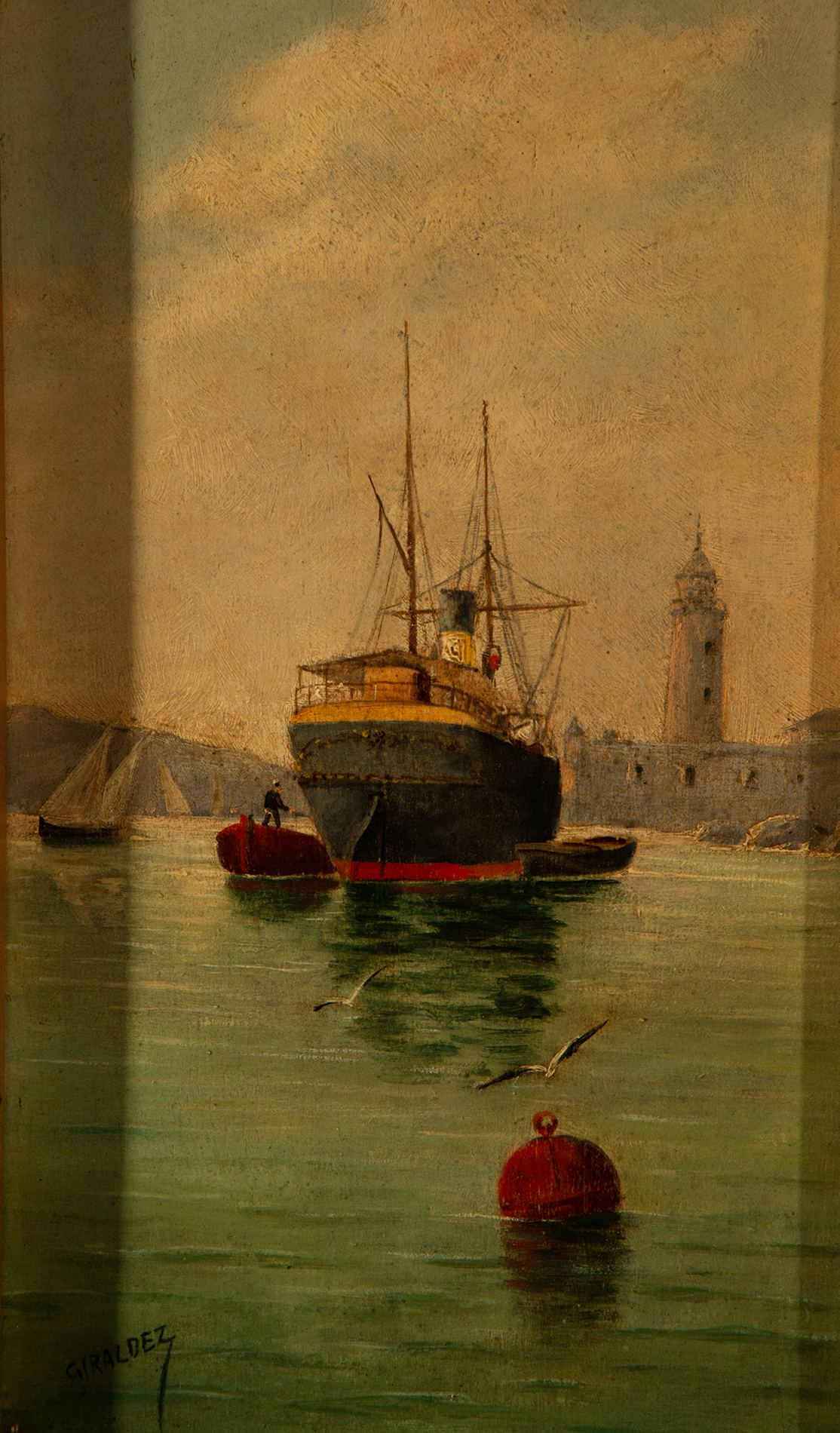 Marina, signed Giráldez, Spanish school from the beginning of the 20th century - Image 2 of 4