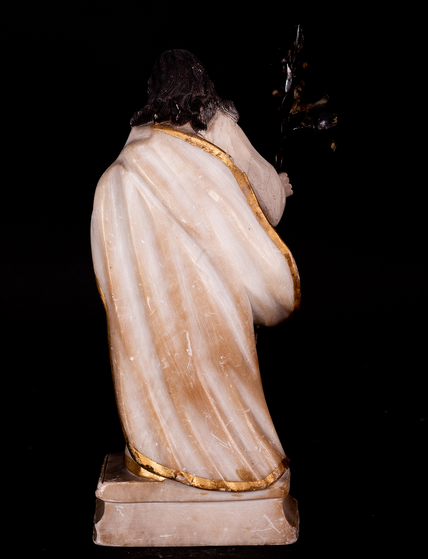 Saint Joseph with Child in Arms, with Silver Crosier, 18th century Brazilian colonial school - Image 4 of 5