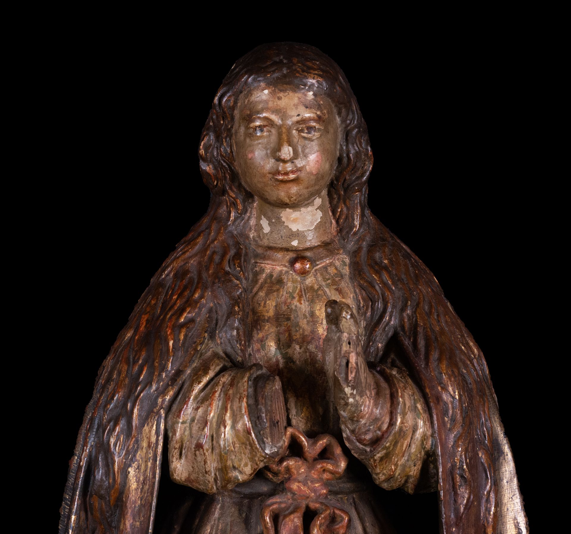 Important Carving of the Immaculate Virgin, Castilian school of the 16th century, circle of Gregorio - Image 6 of 10