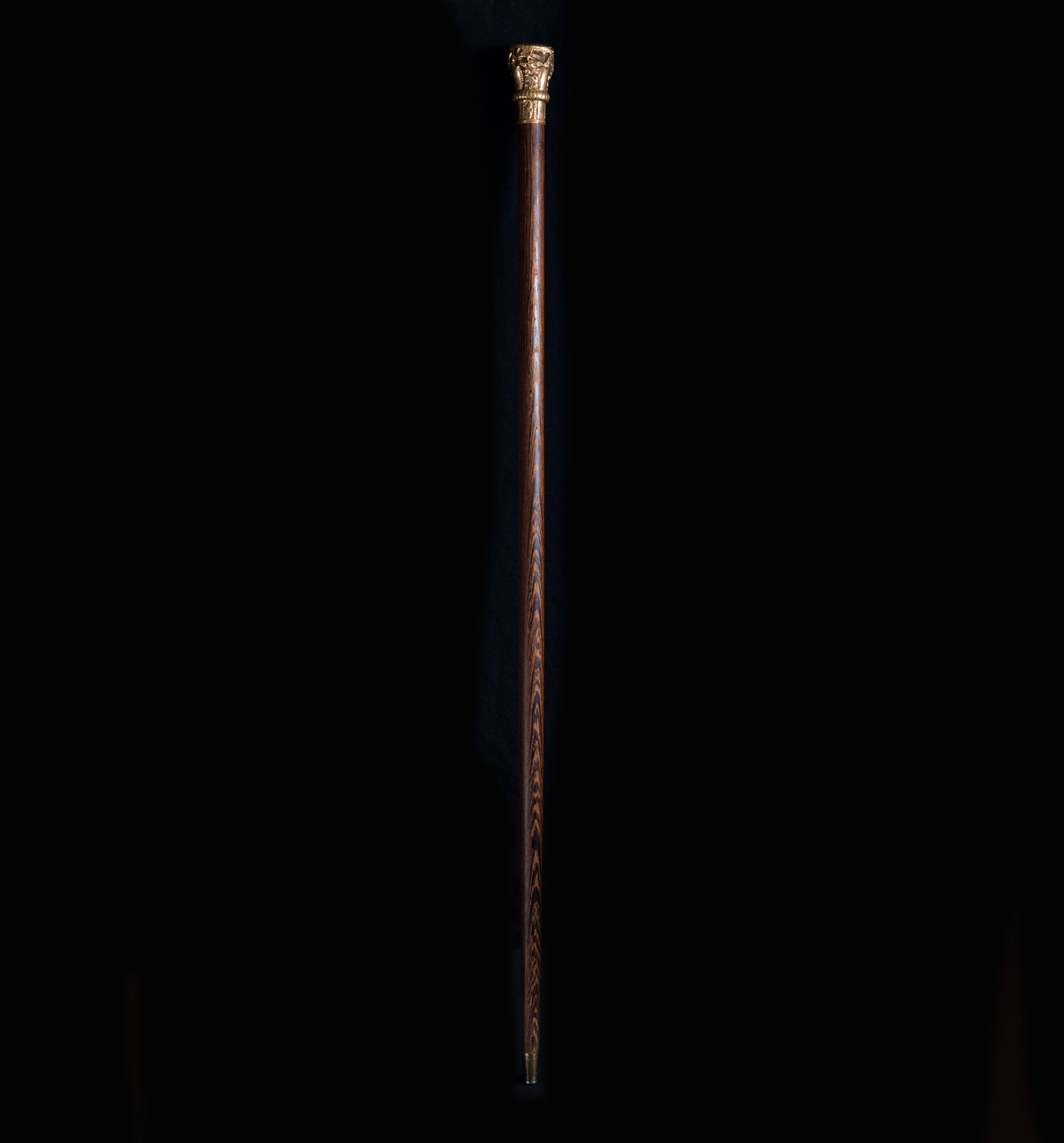 Walking stick with gilt silver handle, 19th century - Image 2 of 4