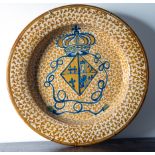 Ceramic Plate from Manises with Heraldic Shield, 20th century