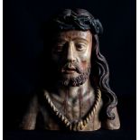 Rare Bust of Christ captive, late 17th century Mexican colonial work