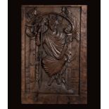 Magnificent Oak Relief, possibly King David, German or Norman school of the 14th - 15th centuries