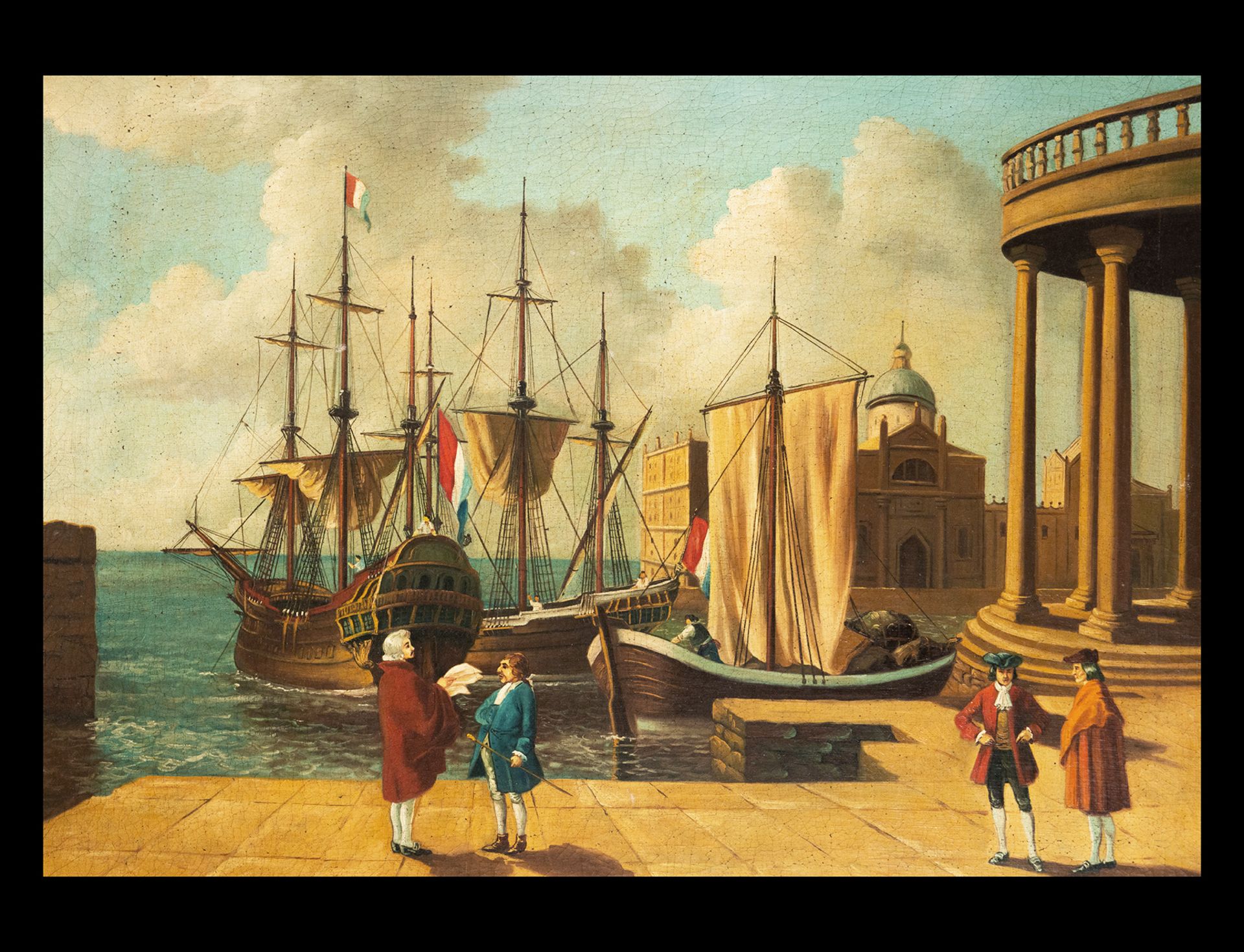 Pair of Marine views, Italian school of the 18th - 19th centuries - Bild 2 aus 12