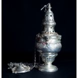 Silver metal censer with putti, Spain, 18th century