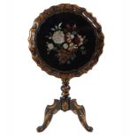 Napoleon III "Chinoisserie" type tabletop in lacquered and gilded wood and mother-of-pearl, French w