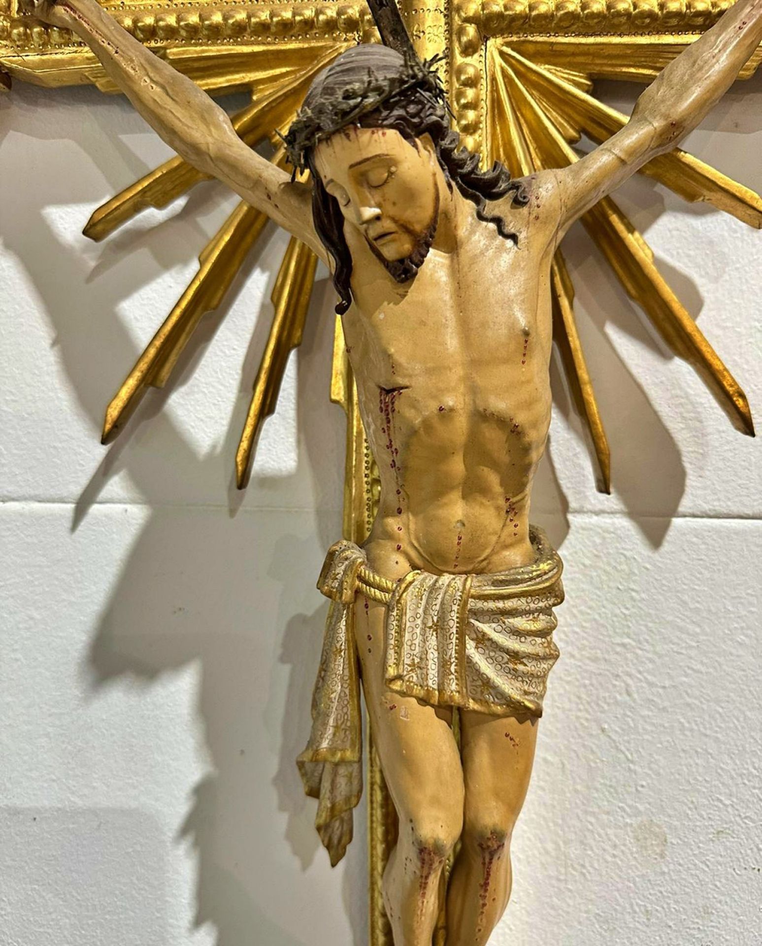 Rare New Spanish colonial Christ from the 17th - 18th century, Mexican colonial school - Image 3 of 3