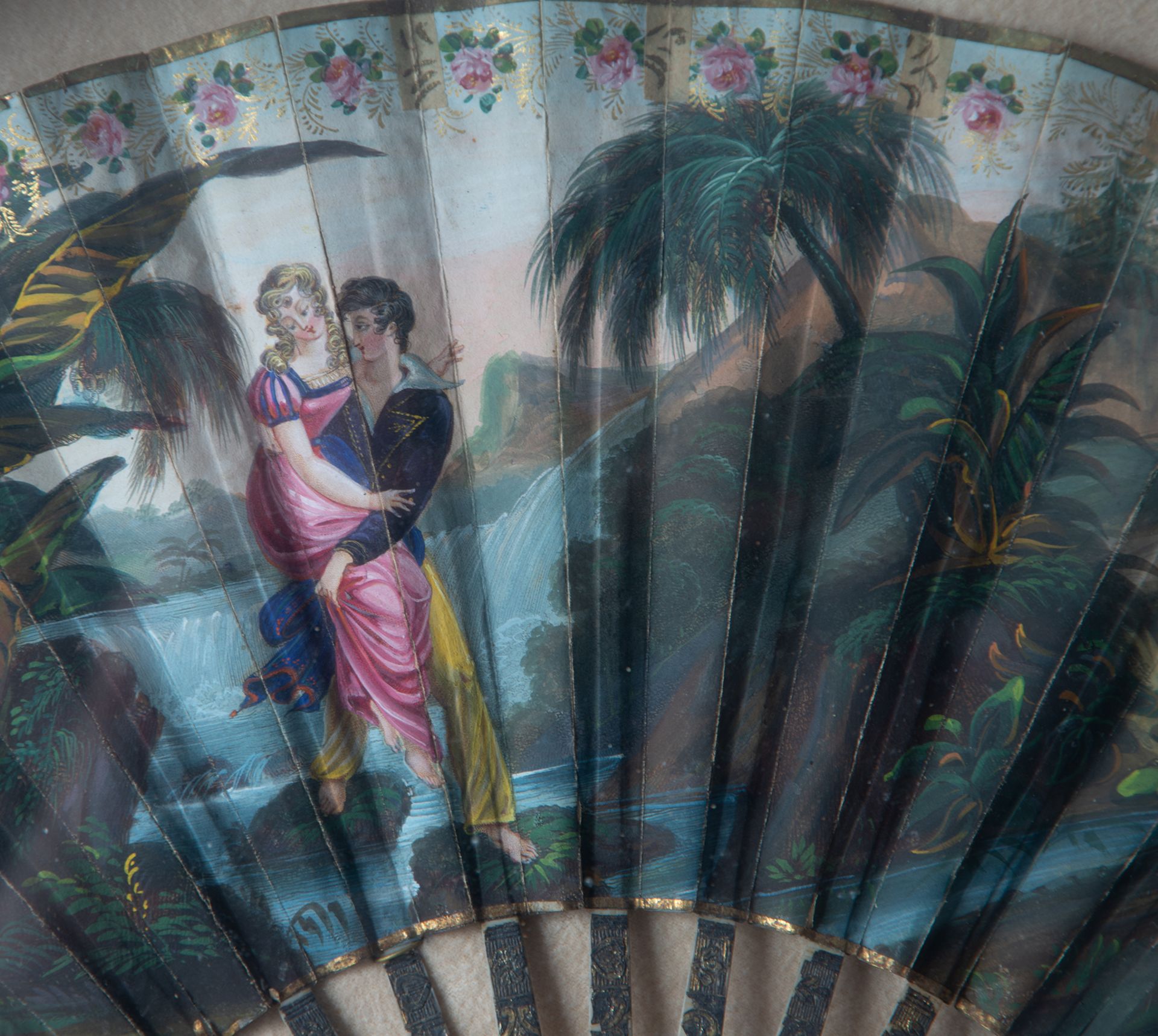 Fan representing the Lovers, 19th century - Bild 2 aus 3