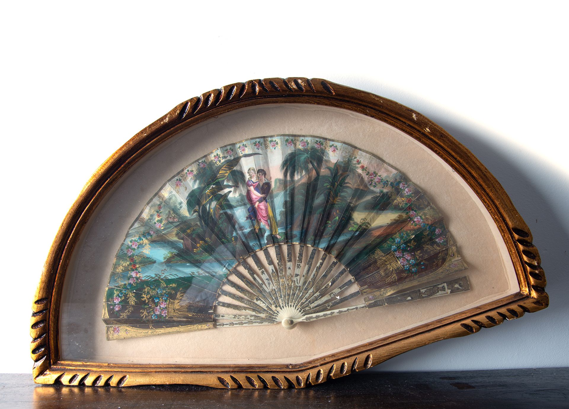 Fan representing the Lovers, 19th century