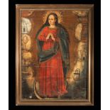 Immaculate Virgin, Mexico, 17th century New Spanish colonial school