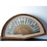 Hand-painted Austrian fan, late 18th century
