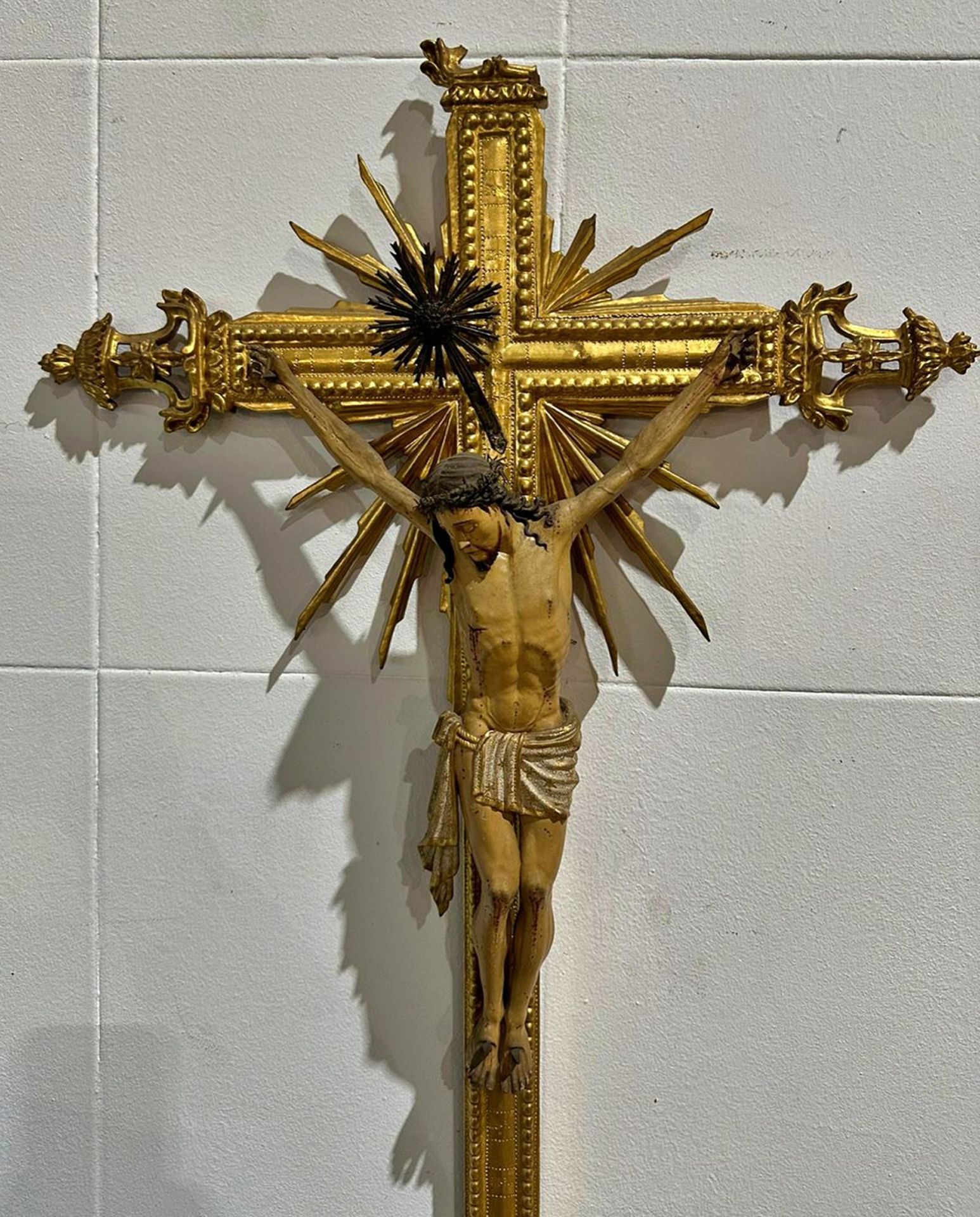 Rare New Spanish colonial Christ from the 17th - 18th century, Mexican colonial school - Image 2 of 3