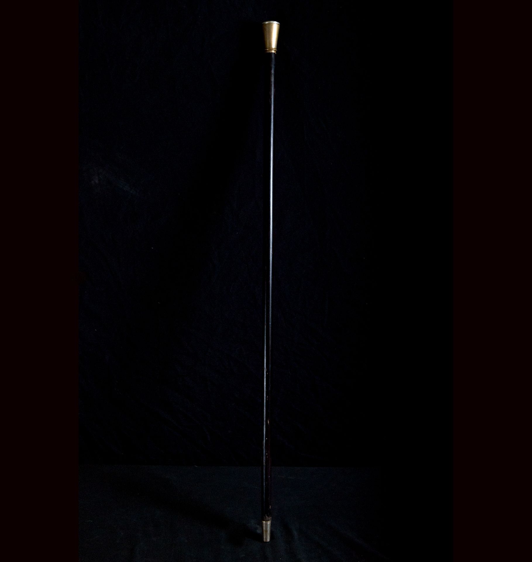 Marquis cane with silver handle topped with a Royal Crown, 19th century - Image 2 of 4