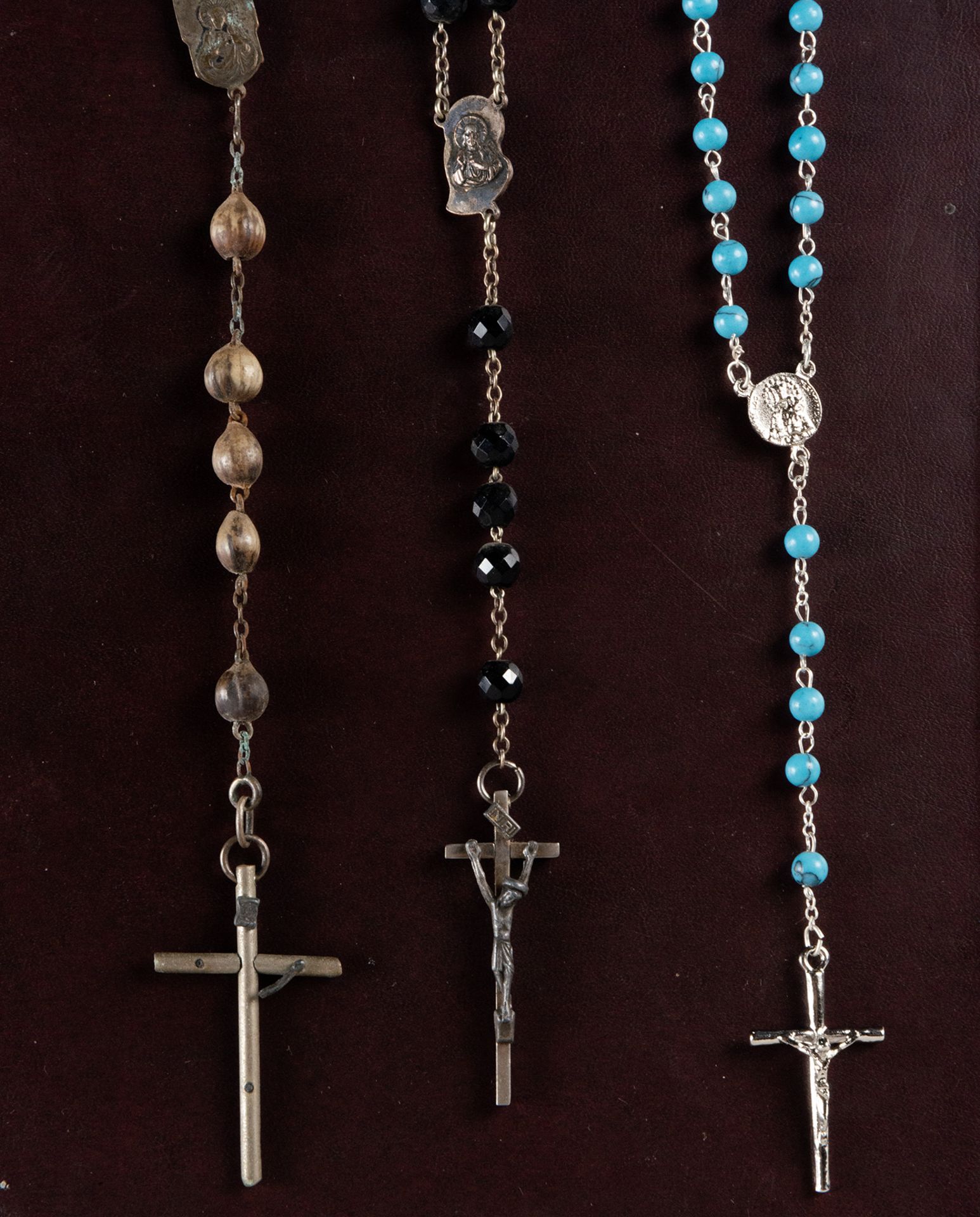 Lot of 3 Rosaries, XIX - XX centuries