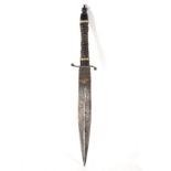 Spanish Dagger in Bronze and Ebony, 17th century