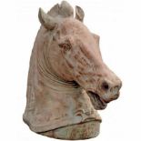 Large and Decorative Horse Head from the Parthenon of Athens, following models of Classical Greece,