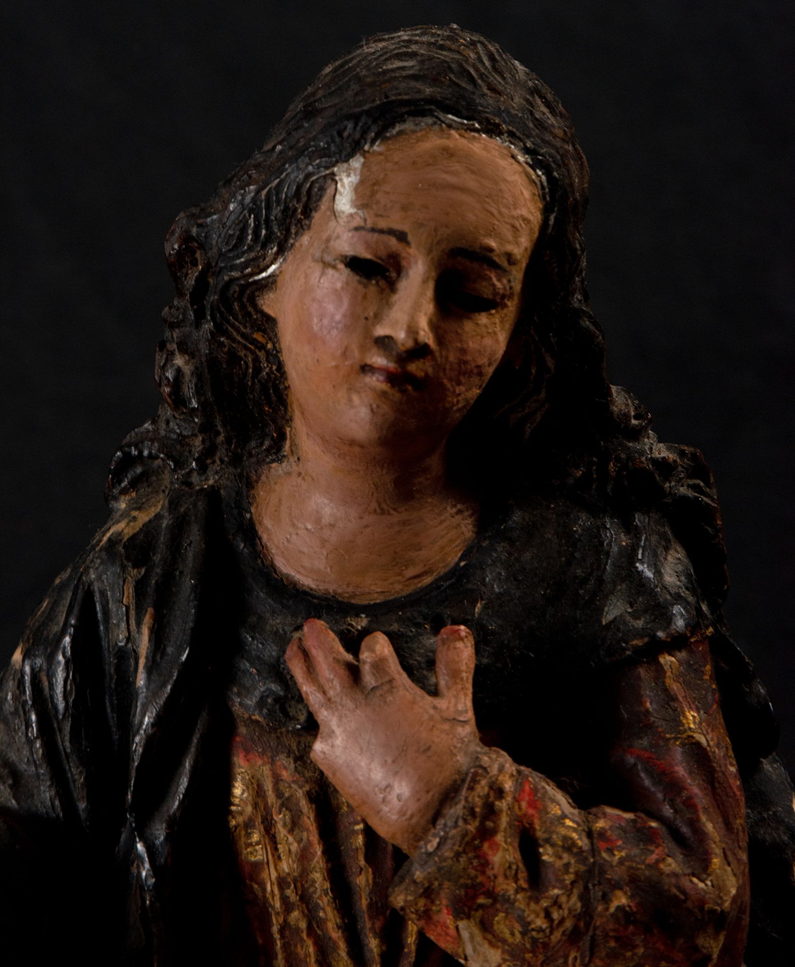 Penitent Magdalene, colonial school, Quito, 18th century - Image 2 of 3