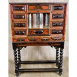 "William and Mary" Dutch Cabinet in Tortoiseshell and Ebonized wood, 17th century