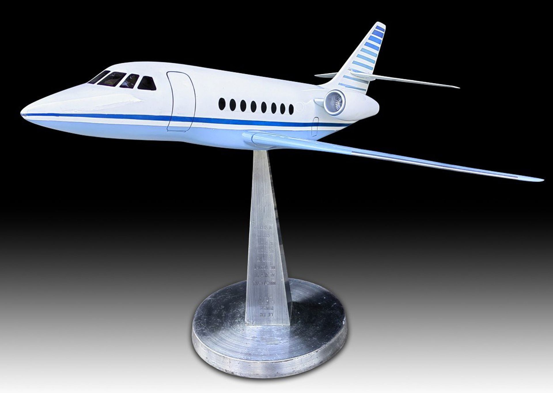 Aluminum Falcon Private Plane Scale Model, 1970s