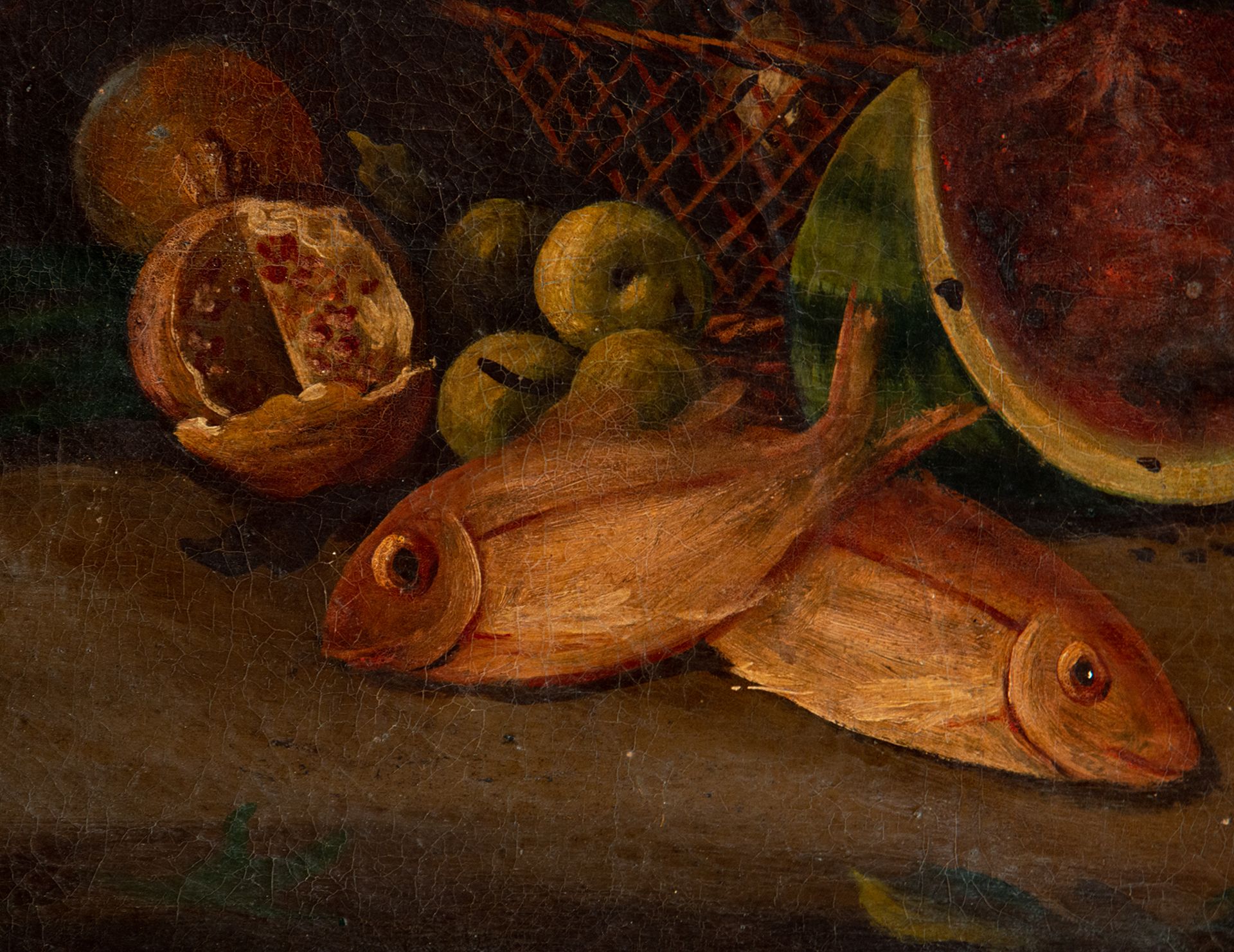 Still Life of Fruit with Lobster, 18th century Italian school - Image 4 of 6