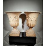 Pair of Decorative Terracotta Vases, 19th century