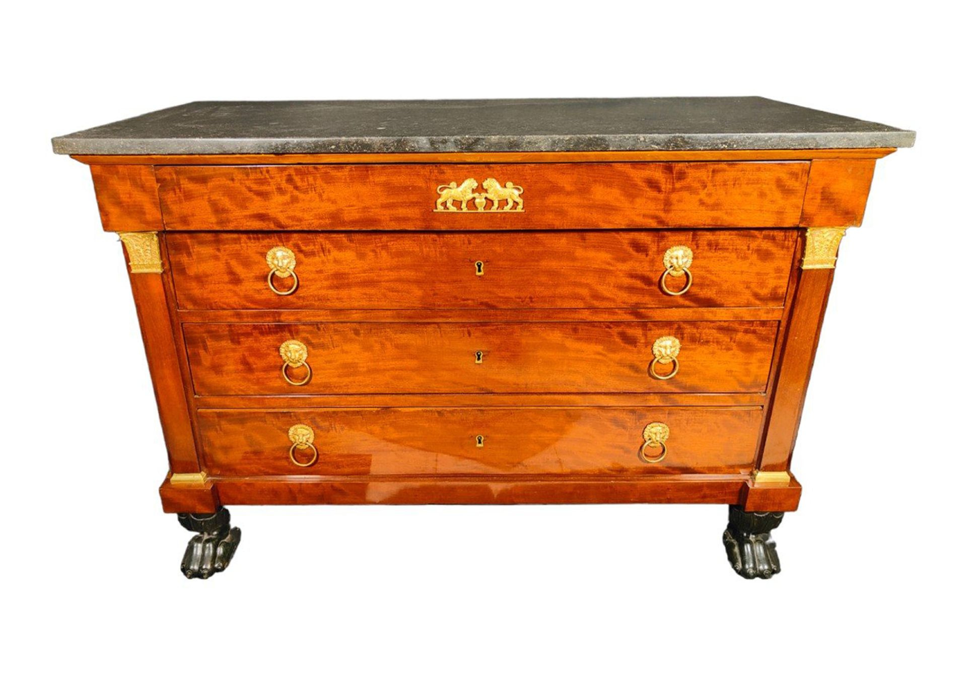 19th century empire chest of drawers, French work - Image 3 of 5