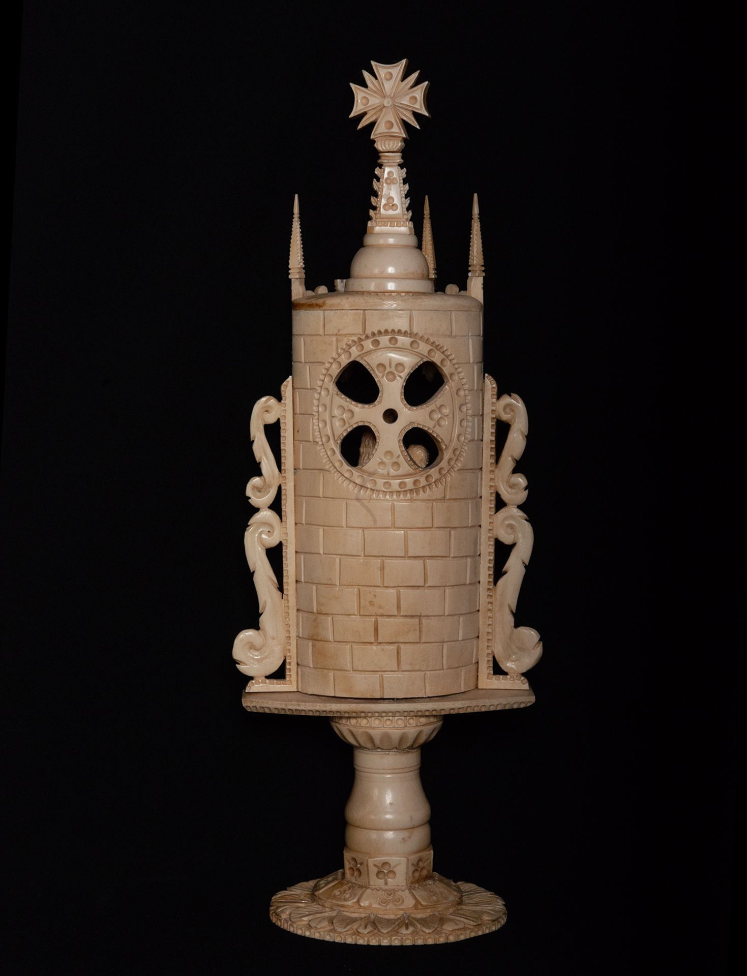 Madonna and Child ivory, Dieppe 19th century - Image 5 of 5