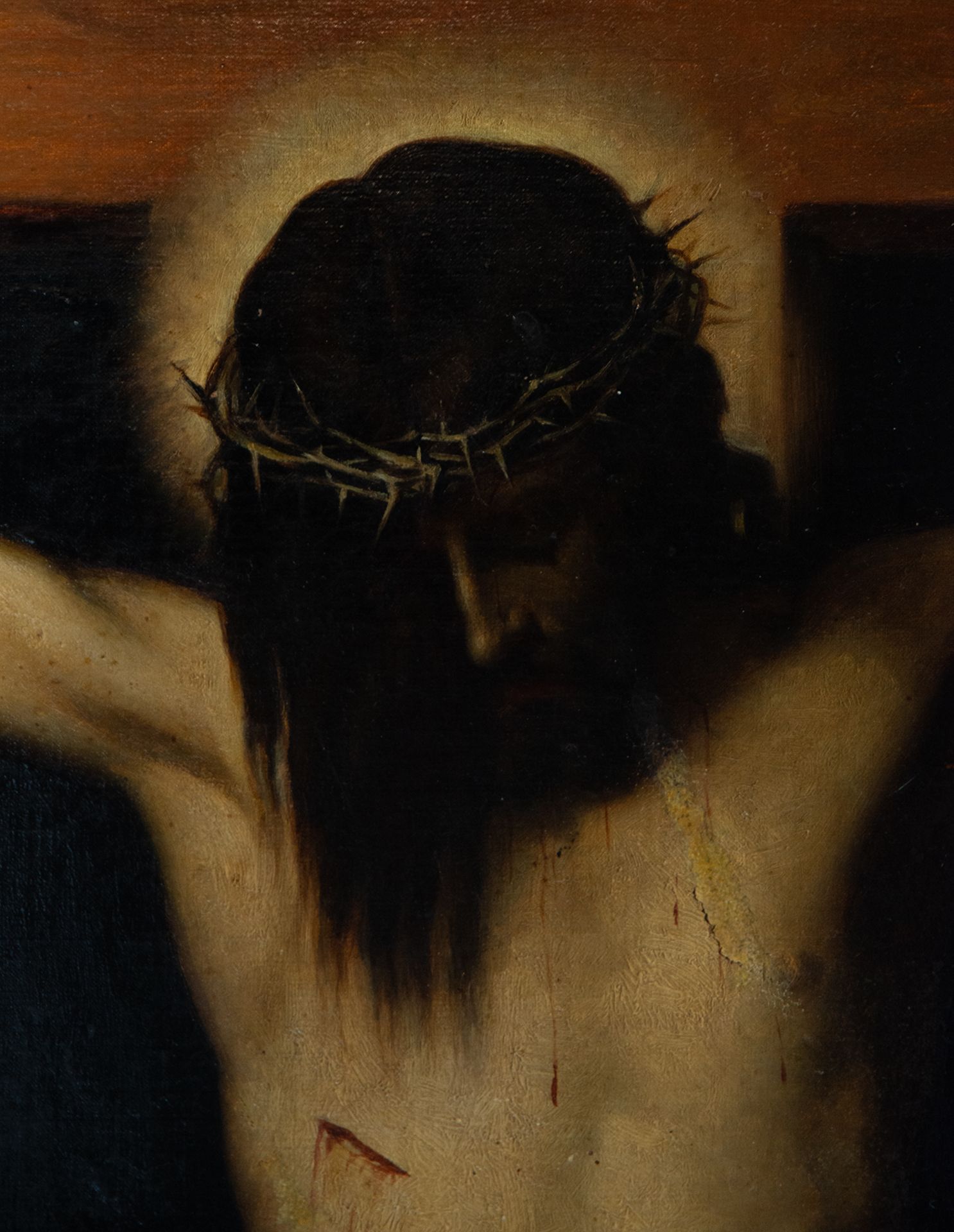 Christ on the Cross, according to the original by Velázquez preserved in the Prado, 19th century - Image 5 of 8