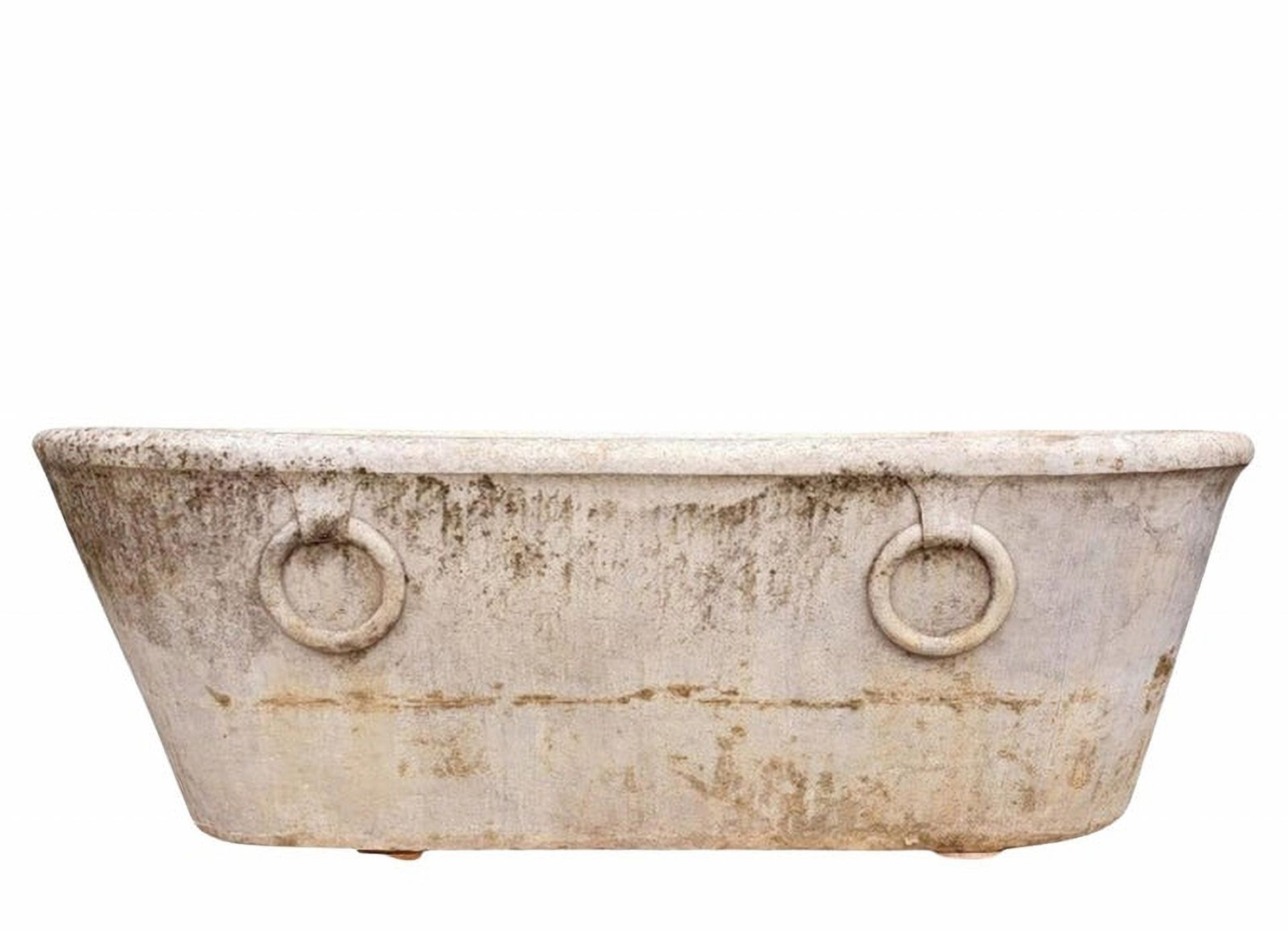 Roman bathtub from the 18th century in Carrara marble, perfect condition