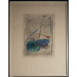 Sailing Ship, lithograph on paper plate signed and serialized 40/75 Albert Ràfols Casamandra