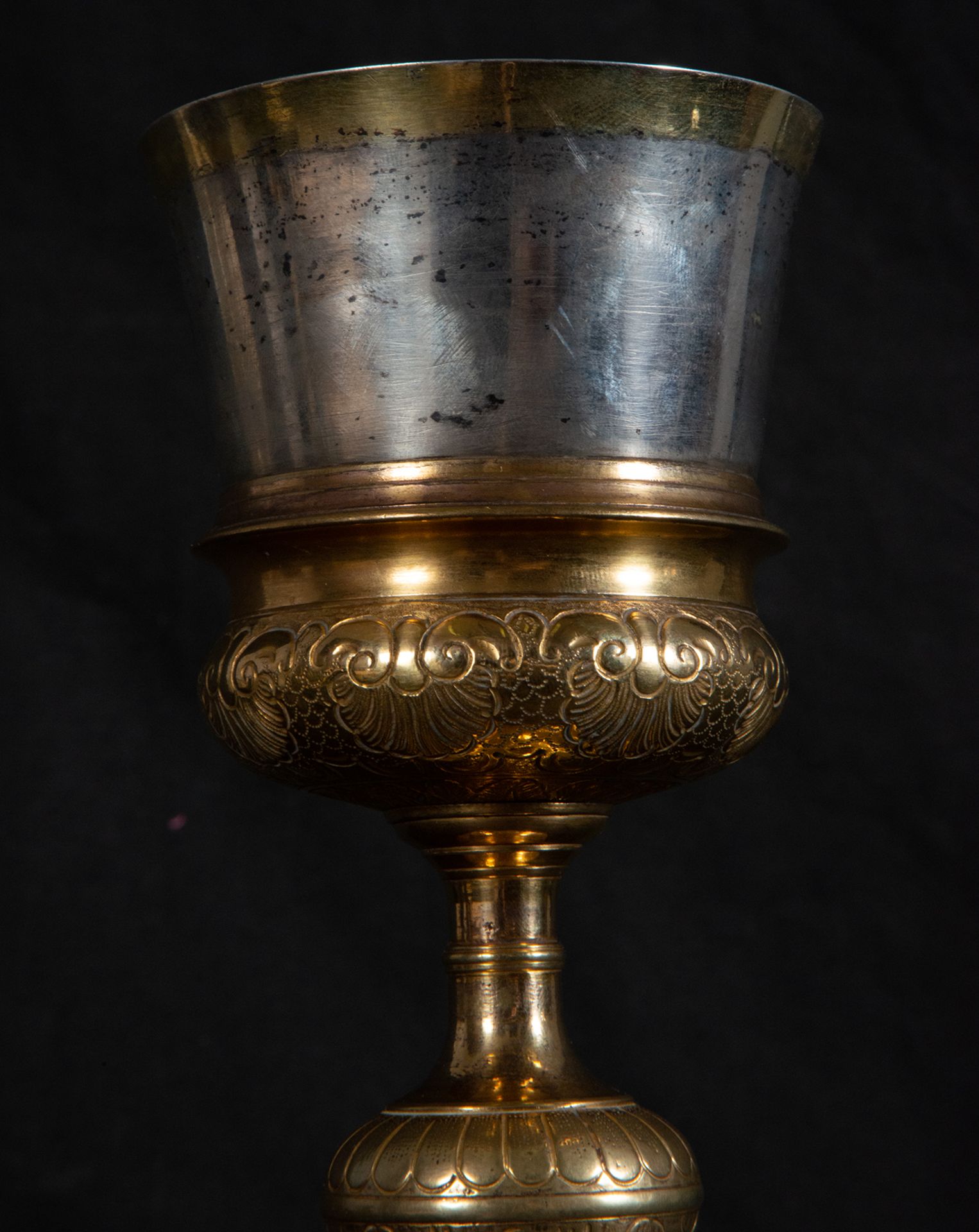 Chalice in silver gilt, 17th century - Bild 5 aus 6