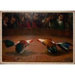 Cockfight, Francisco Soria Aedo (Granada, 1898 - Madrid, 1965)