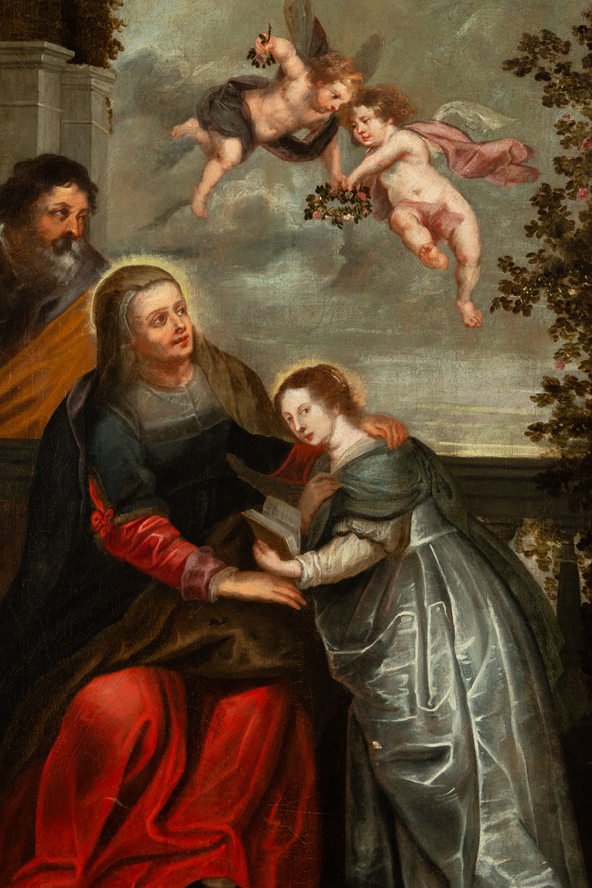 The Education of the Virgin, follower of Sir Peter Paul Rubens, 17th century Flemish school - Image 2 of 5