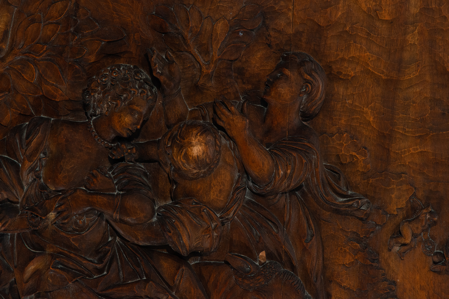 The Coronation of Venus, oak relief, Flemish school, late 17th century - Image 2 of 5