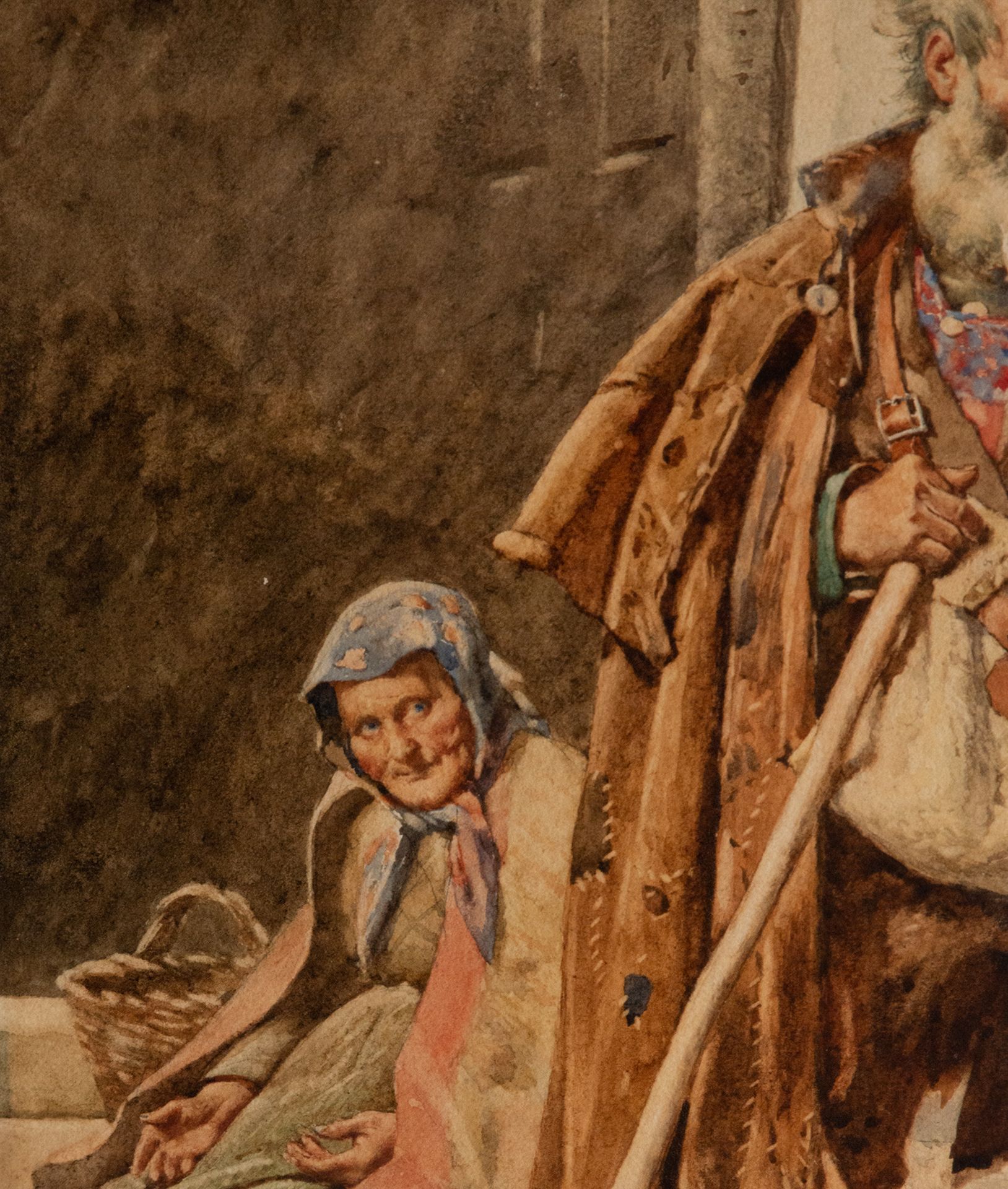 The Beggar of Salamanca, Joaquín Araujo y Ruano (Ciudad Real, 1851 - Madrid, 1894), watercolor on pa - Bild 3 aus 4