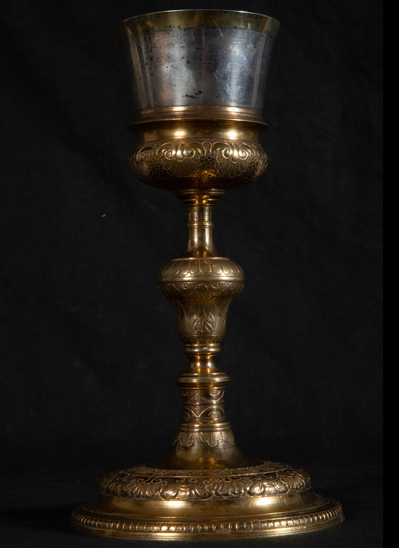 Chalice in silver gilt, 17th century - Bild 4 aus 6