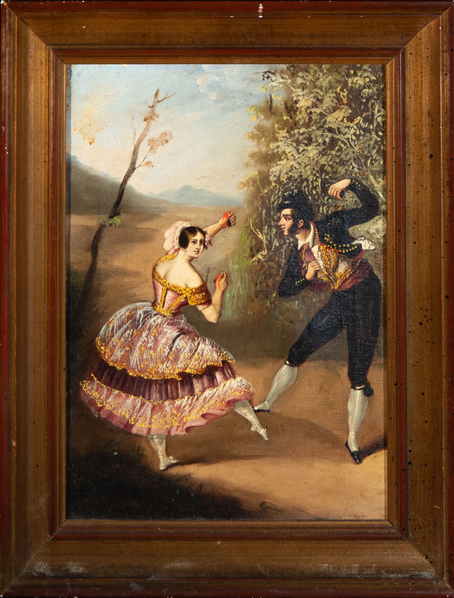 Pair of Andalusian Custom Scenes, signed, 19th century